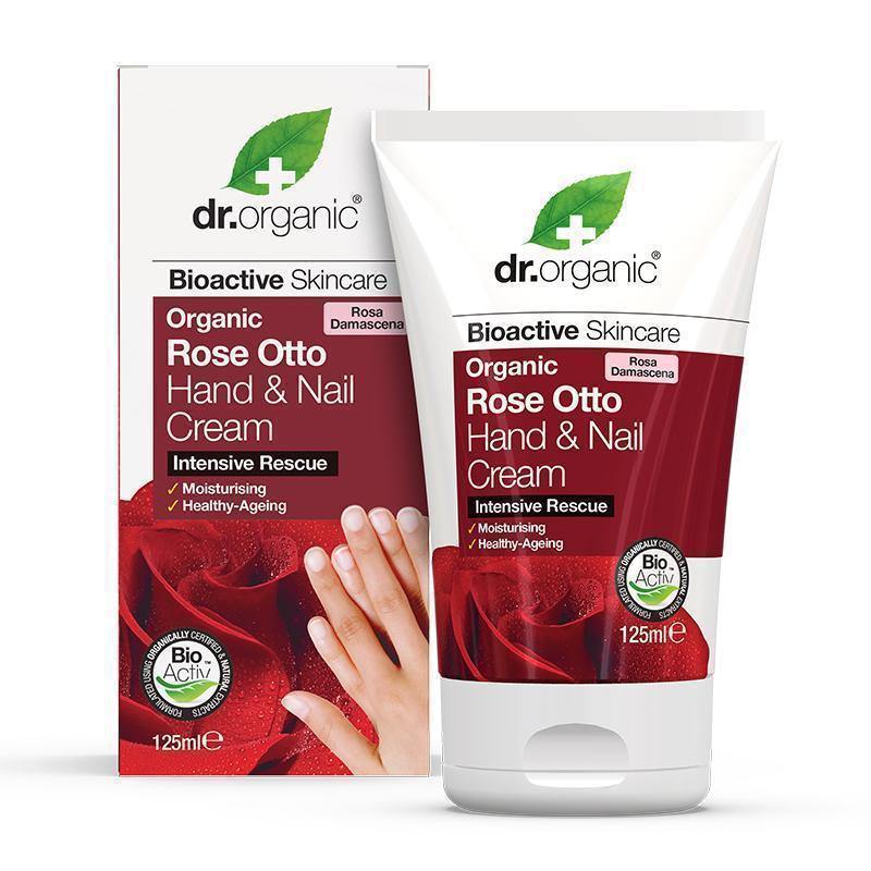 Dr Organic Rose Otto Hand & Nail Cream 125Ml - FamiliaList