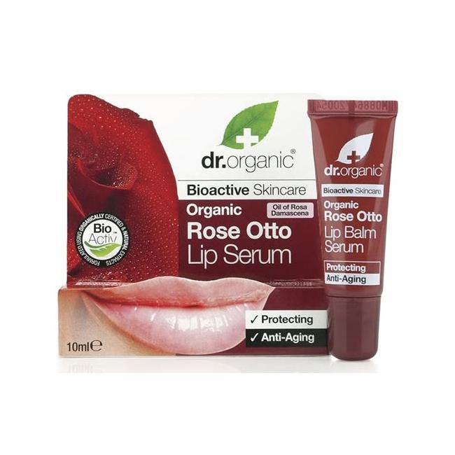 Dr Organic Rose Otto Lip Serum 10Ml - FamiliaList