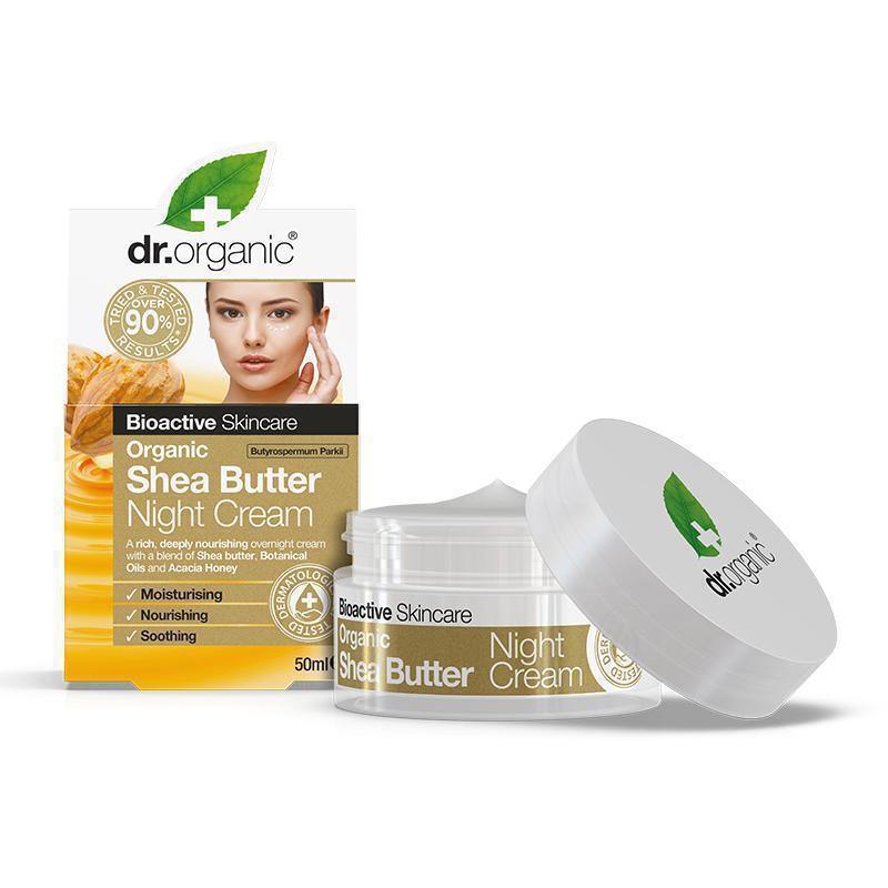 Dr Organic Shea Butter Night Cream 50Ml - FamiliaList