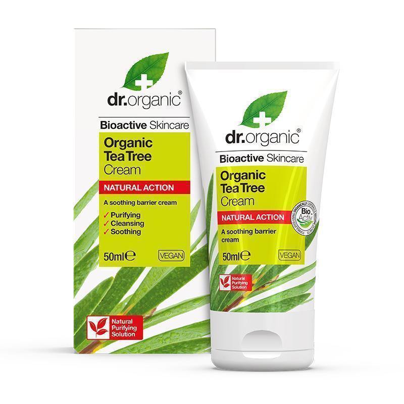 Dr Organic Tea Tree Antiseptic Cream 50Ml - FamiliaList