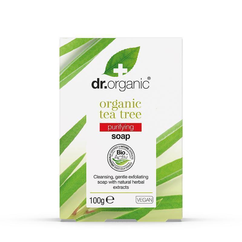 Dr Organic Tea Tree Soap 100G - FamiliaList