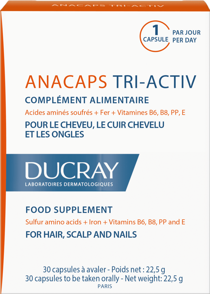 Ducray Anacaps Tri-Activ 30 Caps - FamiliaList