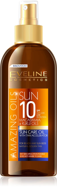 Eveline Sun Care Oil Spf10 150Ml - FamiliaList