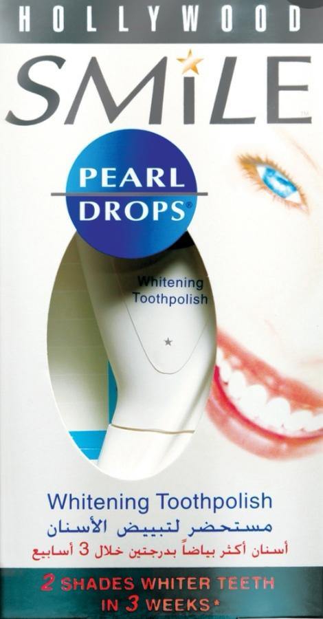 Hollywood Smile Pearl Drops Whitening Toothpolish - FamiliaList