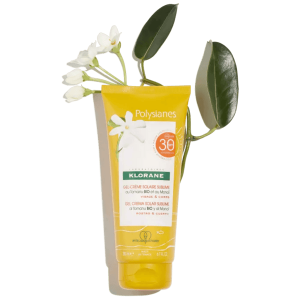 Klorane Polysiane Sublimating Sun Gel-Cream SPF 30 with organic Tamanu & Monoi Body & Face 200 ml - FamiliaList