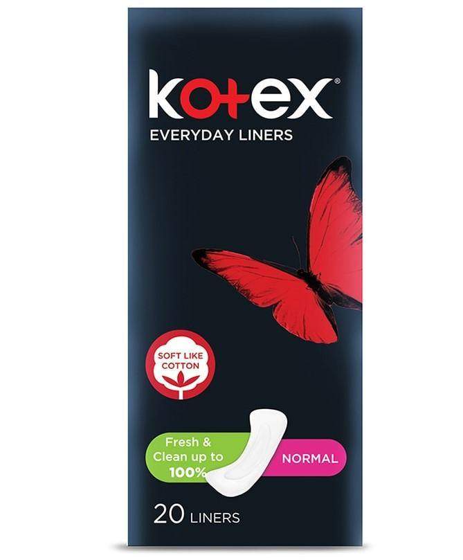 Kotex Liners Normal Flat Unscented 20