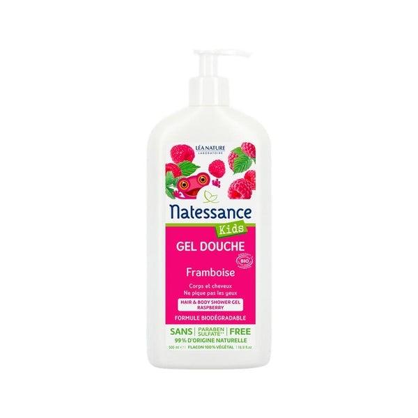 Natessance Kids Raspberry Hair & Body Shower Gel 500ml - FamiliaList