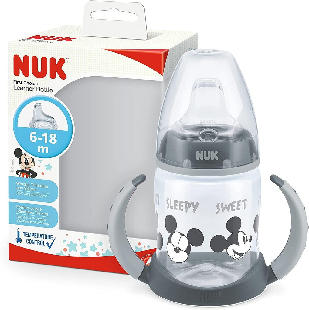 Nuk Bottle First Choice Temperature Control Mickey Learner - FamiliaList