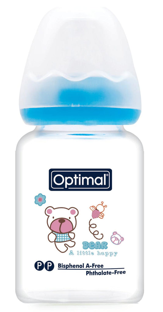 Optimal Bottle Slim Waist- Glass- Round Nipple 60ml - FamiliaList