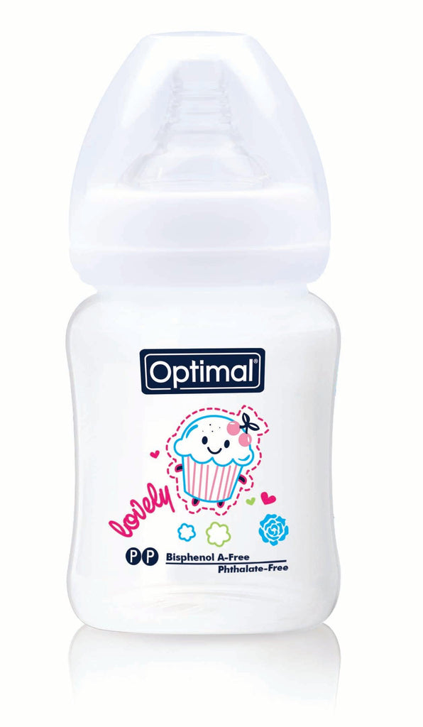 Optimal Bottle Wide Neck- Round Nipple- 180ml