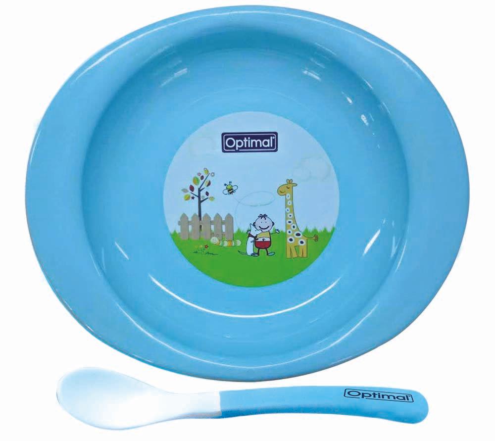 Optimal Plate With Spoon - FamiliaList