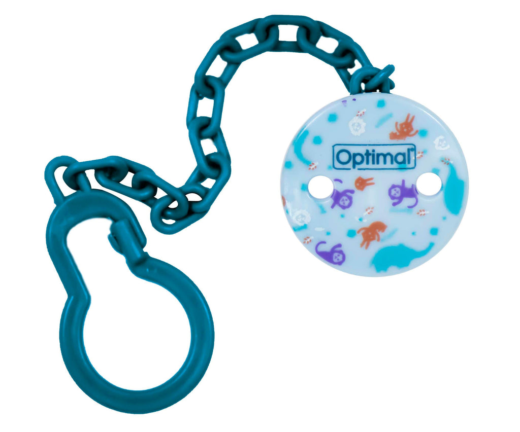 Optimal Soother Holder Round- Assorted - FamiliaList