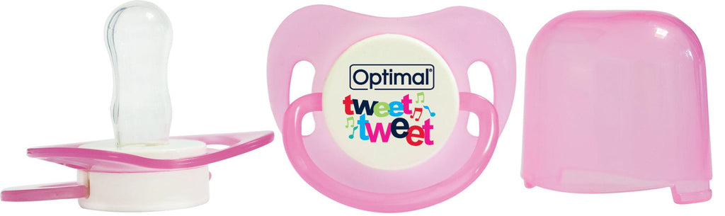 Optimal Soother Round Nipple- Tweet Tweet