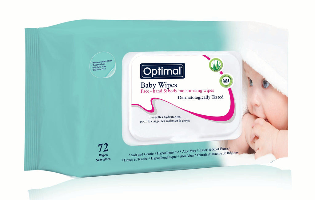 Optimal Wipes Moisturing With Lid x 72 - FamiliaList
