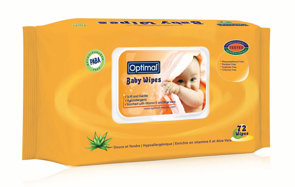 Optimal Wipes Natural With Lid x 72 - FamiliaList