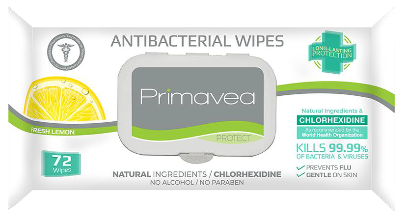 Primavea Natural Antibacterial Wipes - FamiliaList