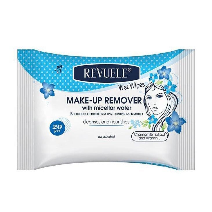 Revuele Wet Wipes Makeup Remover Hypoallergenic With Micellar Water - FamiliaList