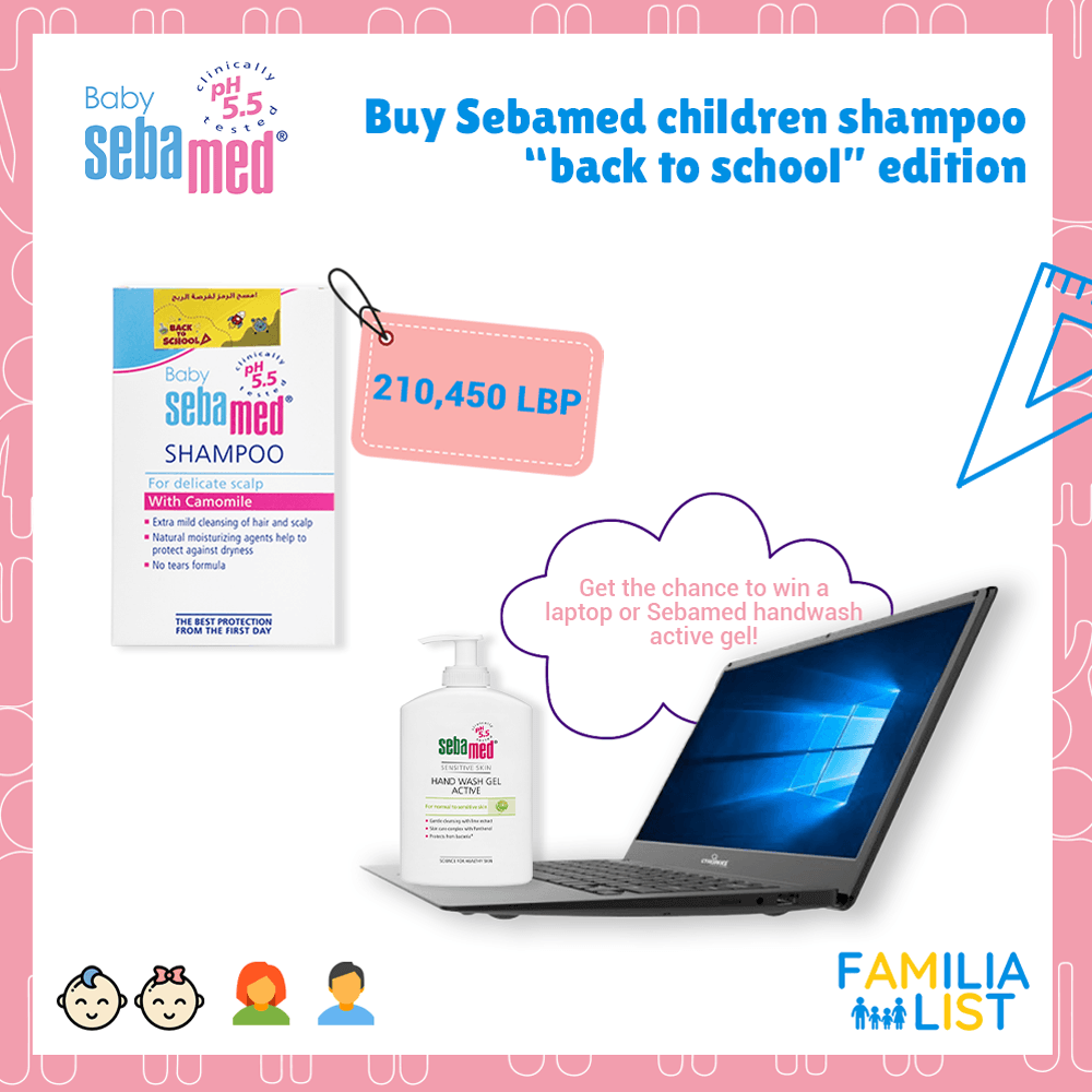 Sebamed Shampoo Back to School Edition - FamiliaList