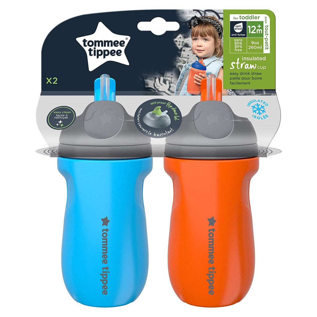 Tommee Tippee Tumbler With Straw 260ml- Pack of 2 - FamiliaList