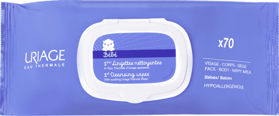 Uriage Baby 1st Cleansing Water Wipes x70 - FamiliaList