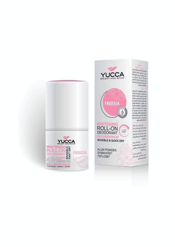 Yucca Whitening Roll-On Deodorant - Freesia - FamiliaList