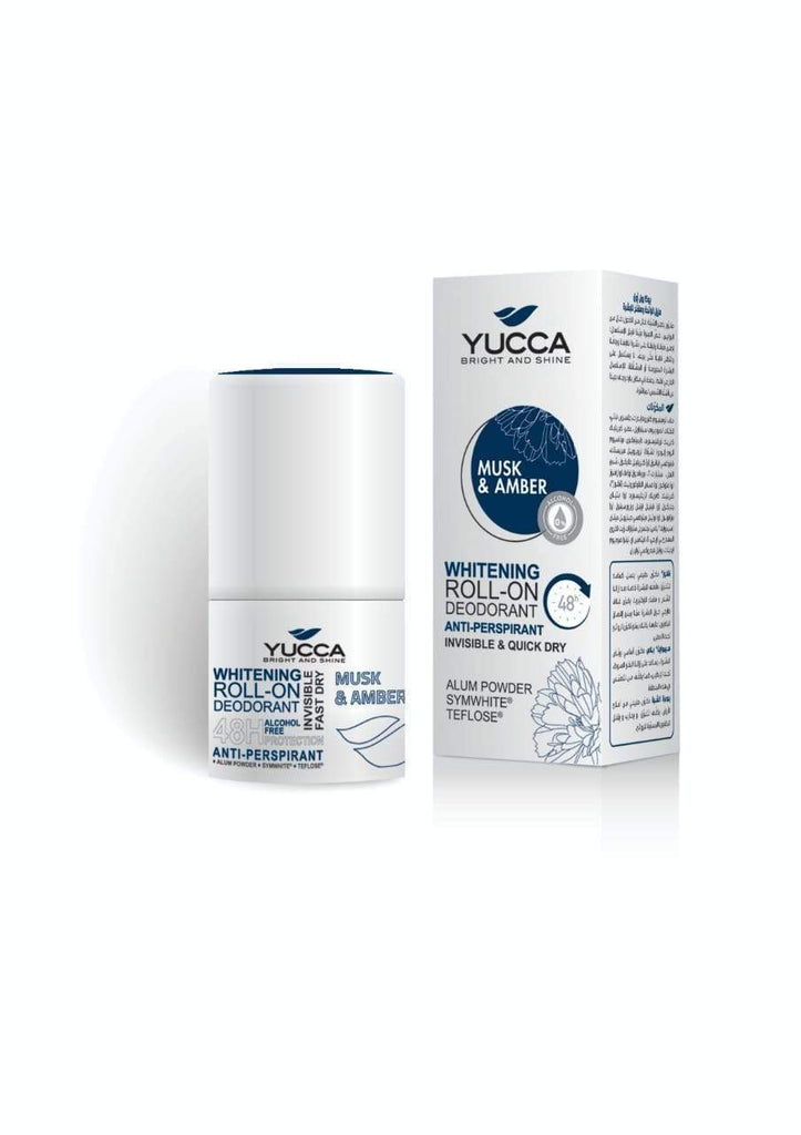Yucca Whitening Roll-On Deodorant - Musk&Amber - FamiliaList
